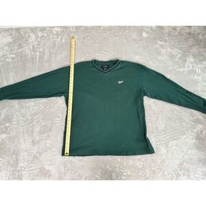 Guess Sweater Men‎ Large Green Sweatshirt Casual V-neck